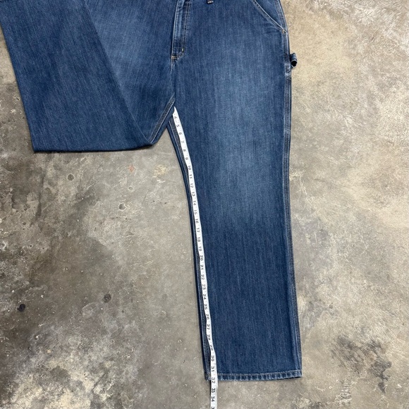 Carhartt Relaxed Fit Carpenter Jeans Workwear Utility Denim - Picture 7 of 9